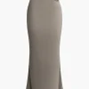 Cut Out Mermaid Maxi Skirt>MICAS Outlet