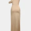 Cut Out One Shoulder Sleeveless Midi Dress>MICAS Outlet