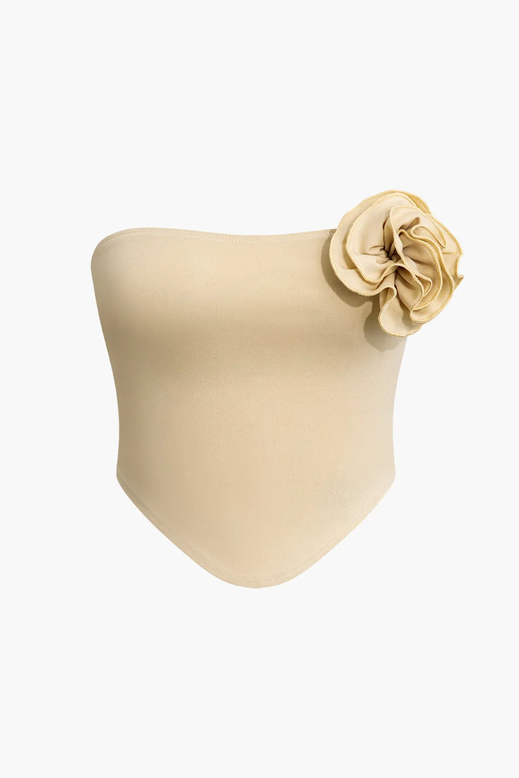 3D Floral Tube Top And Knot Mini Skirt Set>MICAS Fashion