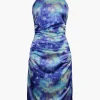 Deep In Outer Space Printed Dress>MICAS Clearance