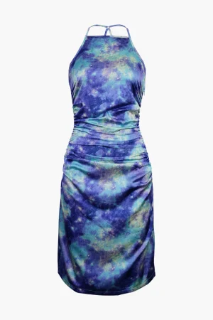 Deep In Outer Space Printed Dress>MICAS Clearance