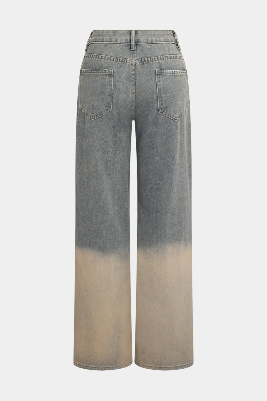 Denim Faded Straight Leg Jeans>MICAS Hot