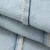 Denim Frayed Detail Straight Leg Jeans>MICAS Fashion