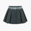 Denim Patchwork Mini Skirt>MICAS Online