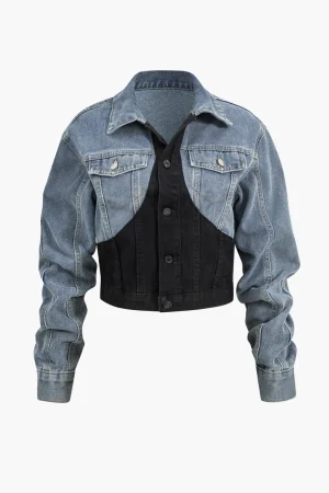 Denim Patchwork Outerwear>MICAS Clearance