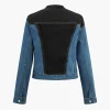 Denim Patchwork Pocket Zipper Outerwear>MICAS Clearance