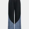Denim Patchwork Trousers>MICAS Discount