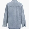 Denim Pocket Buttons Long Sleeve Outerwear>MICAS Clearance