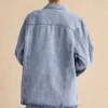 Denim Pocket Buttons Long Sleeve Outerwear>MICAS Clearance
