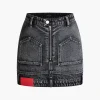 Denim Zip Up Mini Skirt>MICAS Sale
