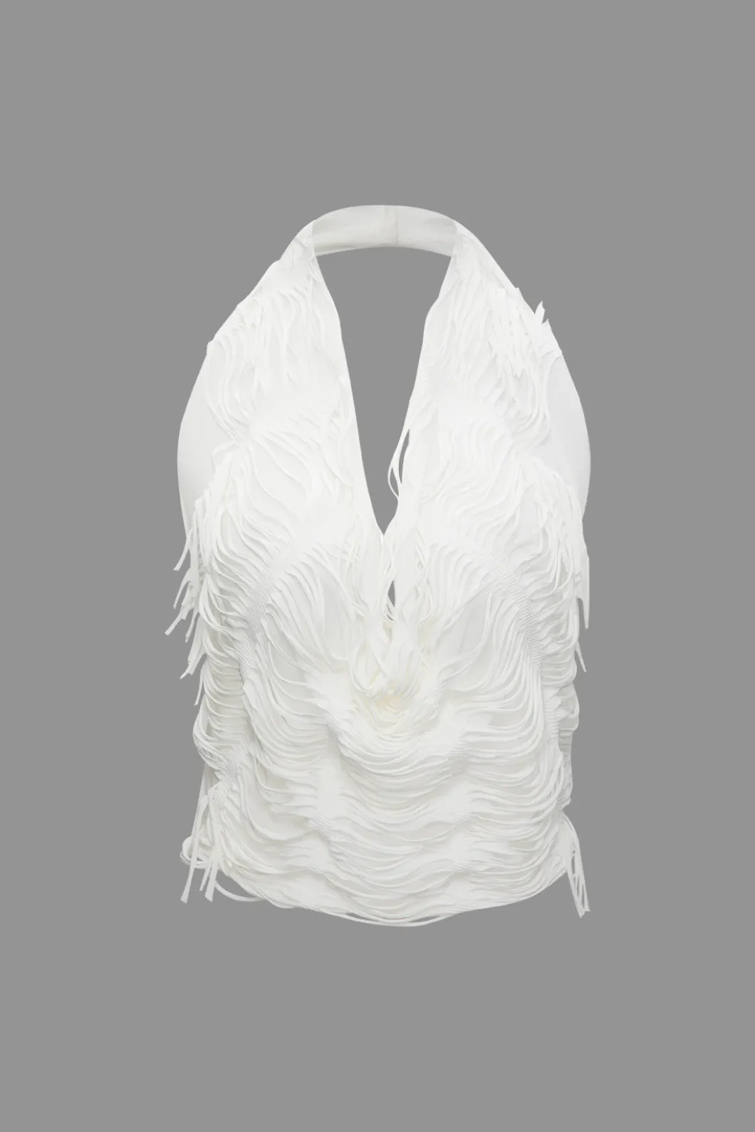 Distressed Halter Cami Top And Asymmetrical Mini Skirt Set>MICAS Best