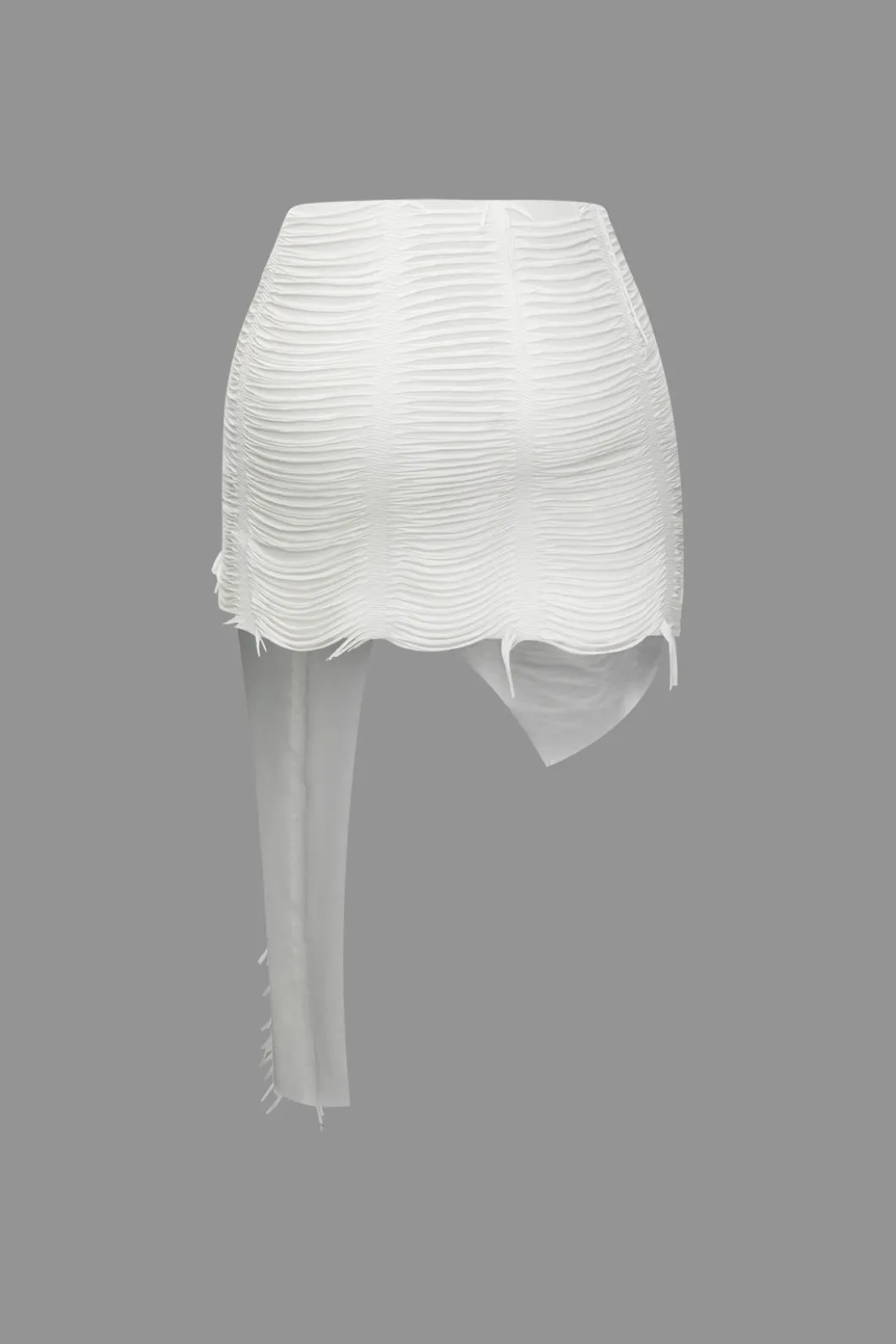 Distressed Halter Cami Top And Asymmetrical Mini Skirt Set>MICAS Best