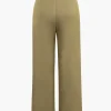 Draped Wrap Straight Leg Suit Pants>MICAS Online