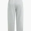 Drawstring Elastic Waist Trousers>MICAS Discount