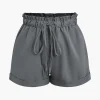 Drawstring Rolled Hem Shorts>MICAS Best