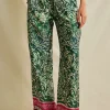 Ethnic Floral Print Wide Leg Pants>MICAS Clearance