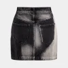 Faded Denim Pocket Button Skirt>MICAS Online