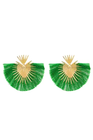 Fan-shaped Tassel Earrings>MICAS Clearance
