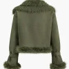 Faux Fur Crop Jacket>MICAS New