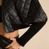 Faux Leather Gigot Sleeve Cropped Jacket>MICAS Discount
