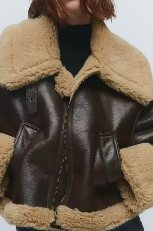 Faux Leather Jacket Pocket>MICAS Clearance