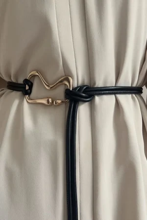 Faux Leather Knot Design Belt>MICAS Sale