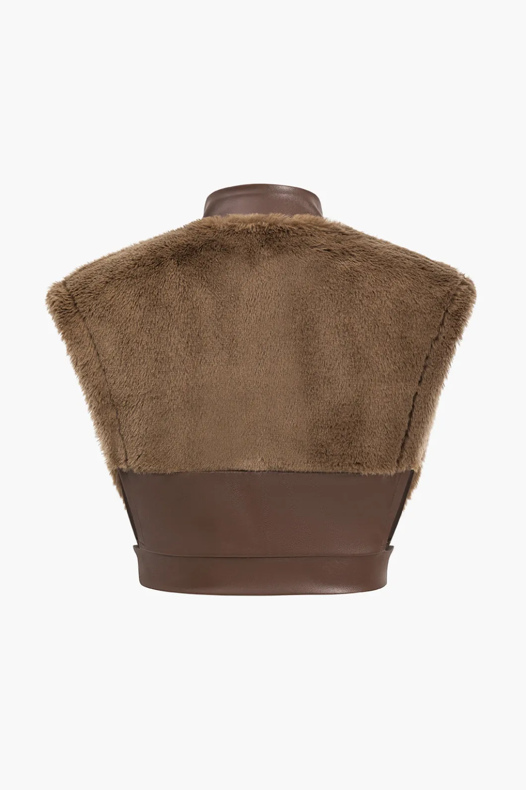 Faux Leather Patchwork Fur Skirt Set>MICAS Discount