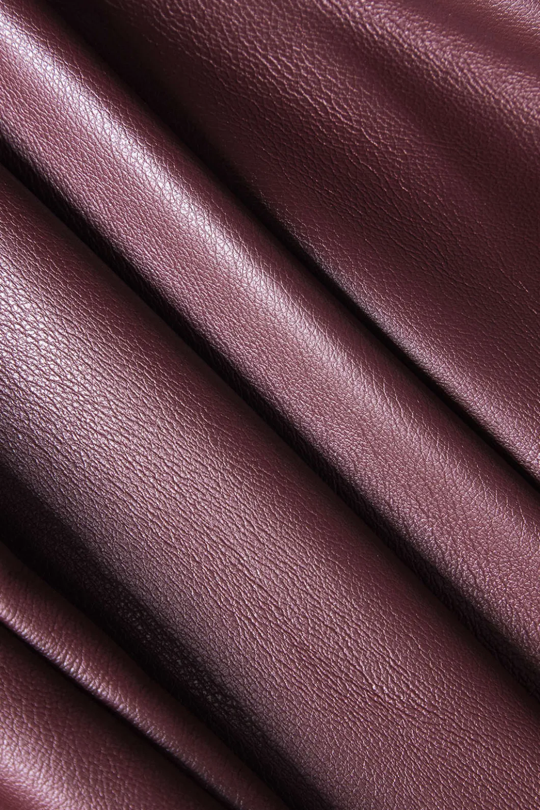 Faux Leather Patchwork Round Neck Ruched Metallic Long Sleeve Mini Dress>MICAS Online