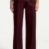 Faux Leather Patchwork Trousers>MICAS Clearance