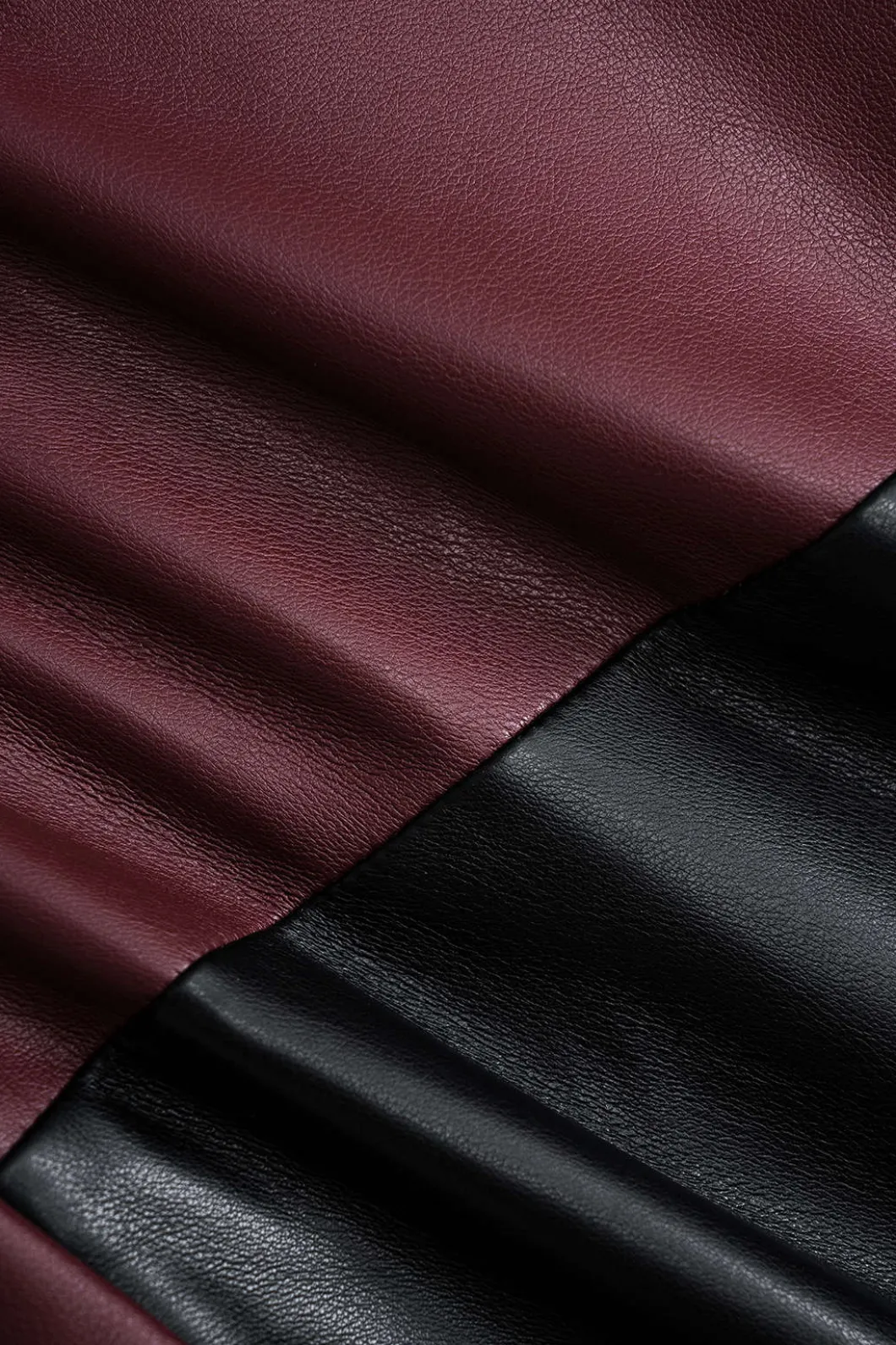 Faux Leather Patchwork Trousers>MICAS Best