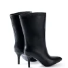 Faux Leather Pointed Toe Ankle Boots>MICAS Hot