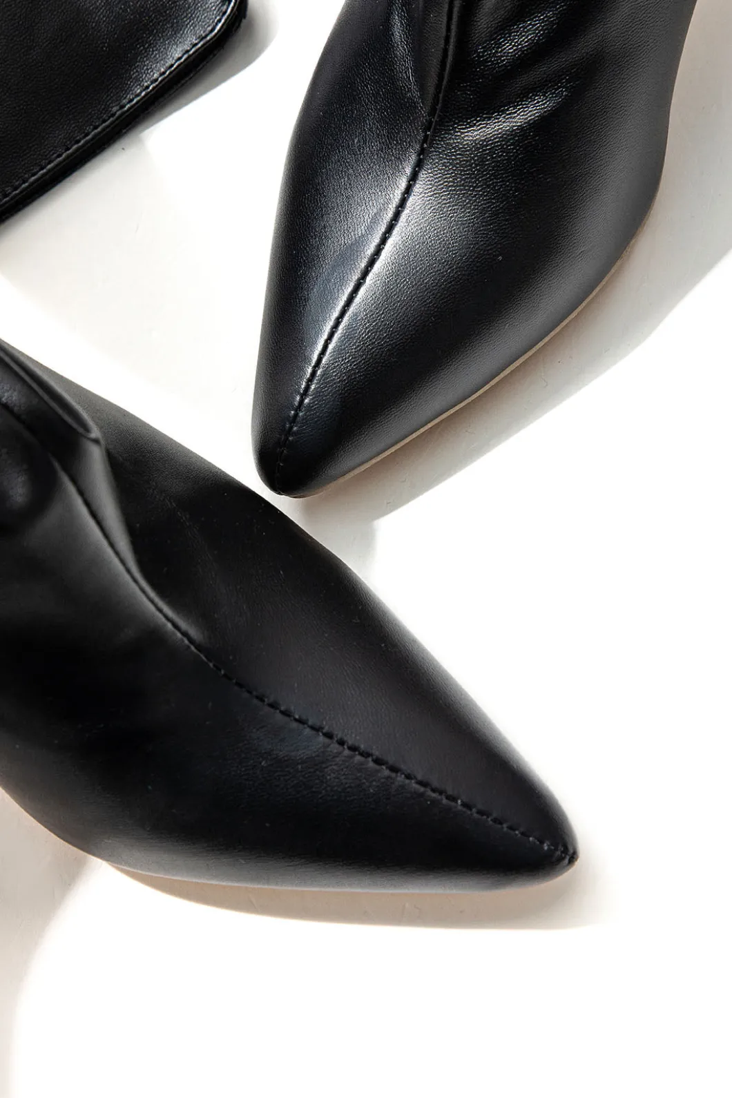 Faux Leather Pointed Toe Over The Knee Boots>MICAS Outlet