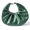 Faux Leather Ruched Tote Bag>MICAS Hot