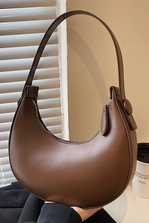 Faux Leather Shoulder Bag>MICAS Outlet
