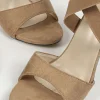 Faux Suede Crossed Tie-Up Heels>MICAS Hot