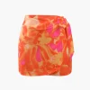 Floral Knot Side Wrap Mini Skirt>MICAS Hot