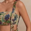 Floral Pattern Fringe Tube Top And Pocket Shorts Set>MICAS Hot