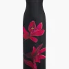 Floral Print Backless Tie Mesh Strapless Maxi Dress>MICAS Outlet