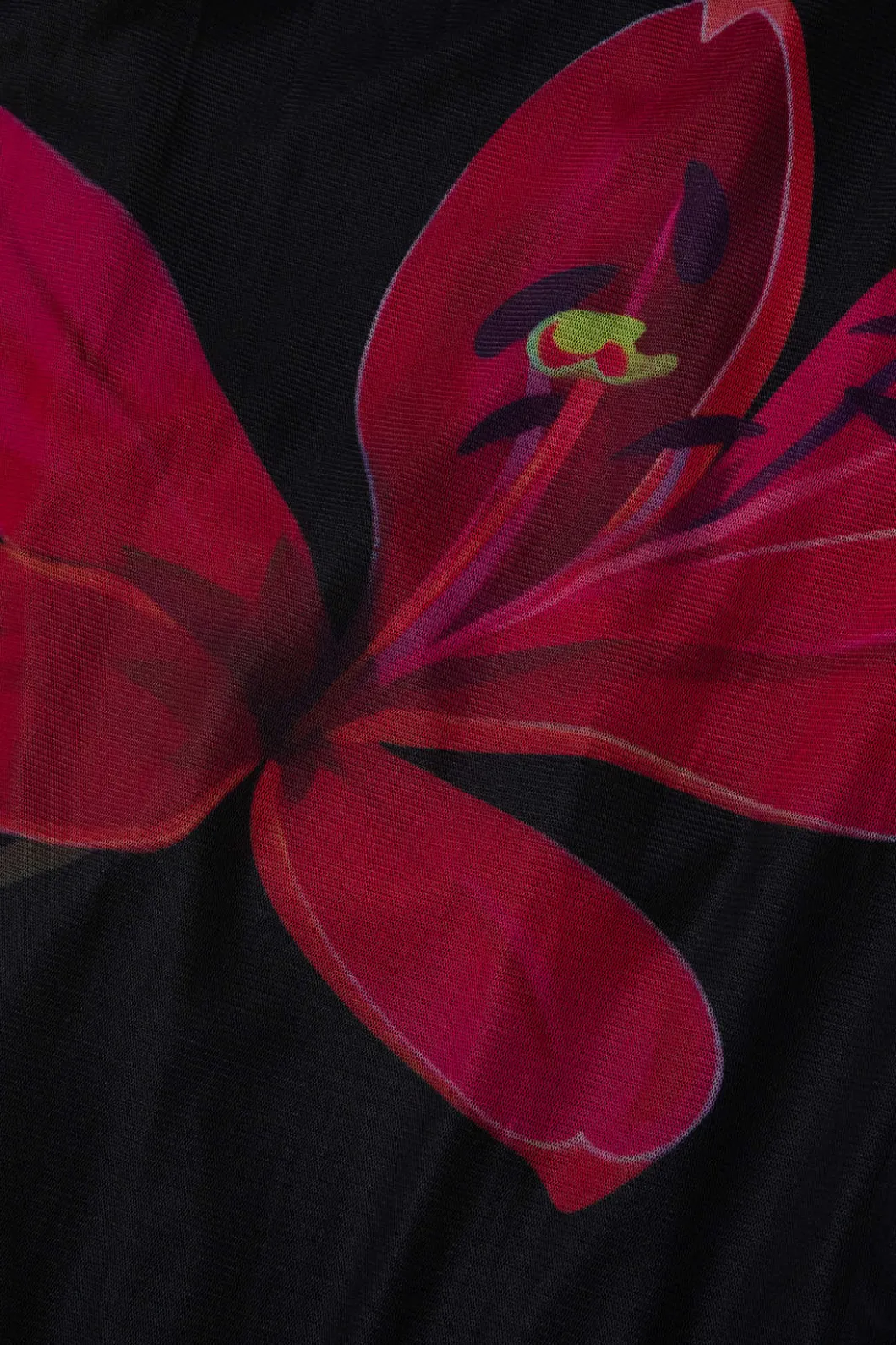 Floral Print Backless Tie Mesh Strapless Maxi Dress>MICAS Outlet