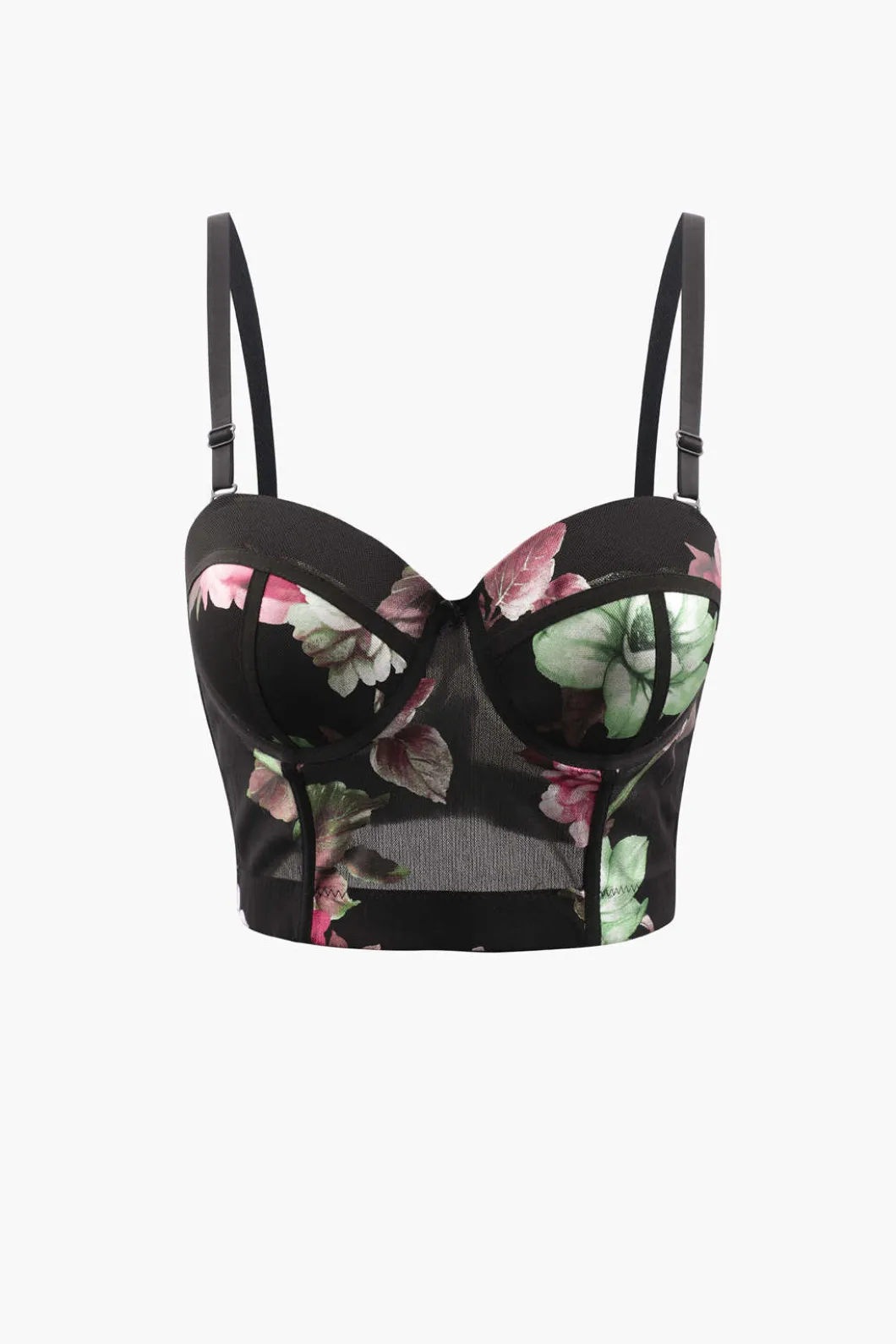 Floral Print Bustier Top>MICAS Sale