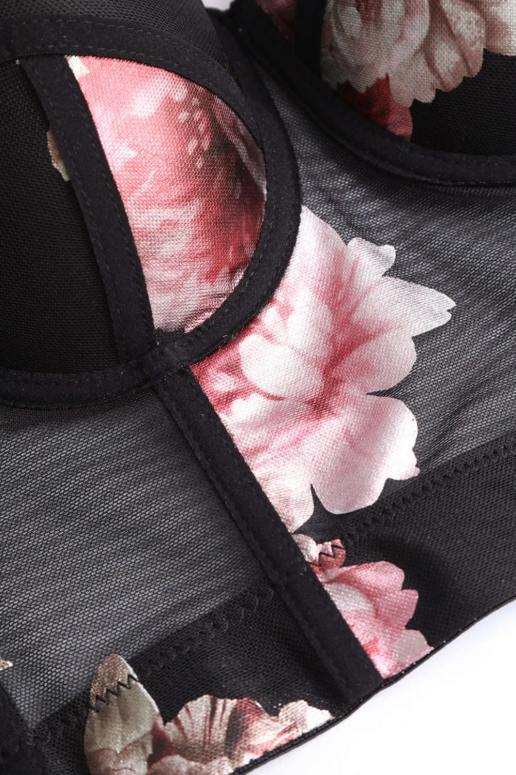 Floral Print Bustier Top>MICAS Sale