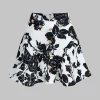 Floral Print Buttoned Long-Sleeve Shirt And Skirt Set>MICAS Online