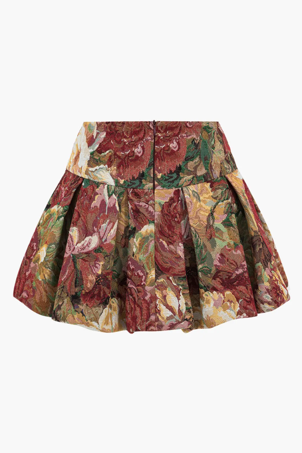 Floral Print High Waist Pleated Skirt>MICAS Outlet