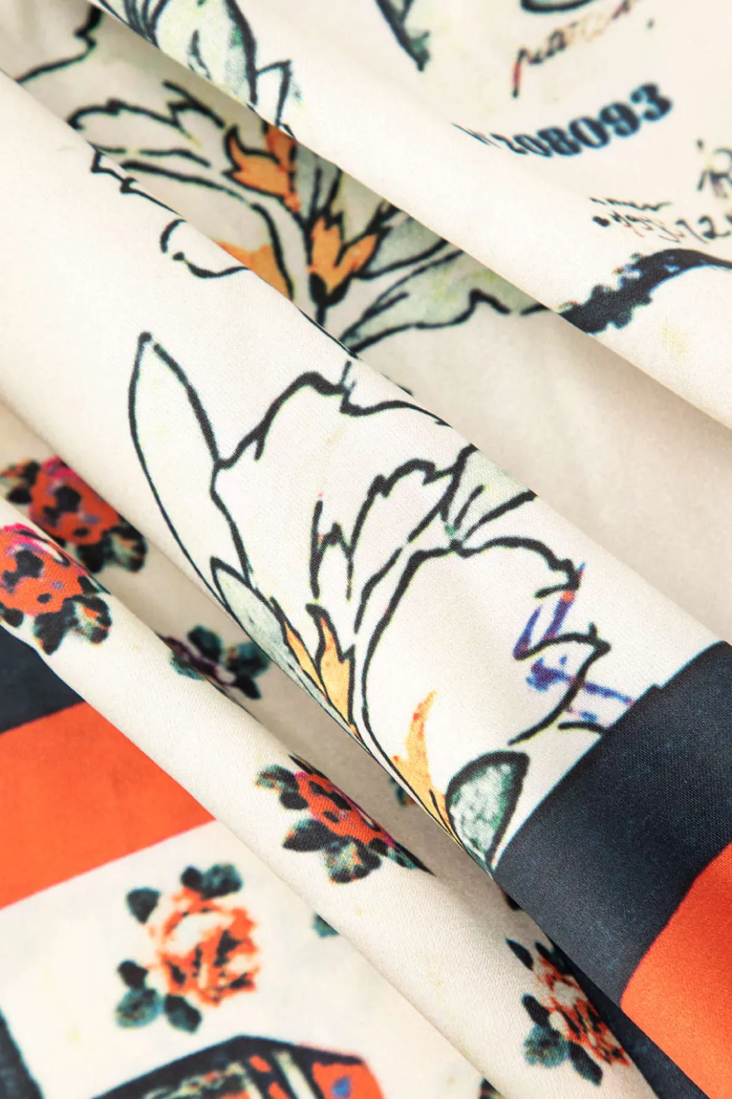 Floral Print High Waisted Straight Leg Pants>MICAS New