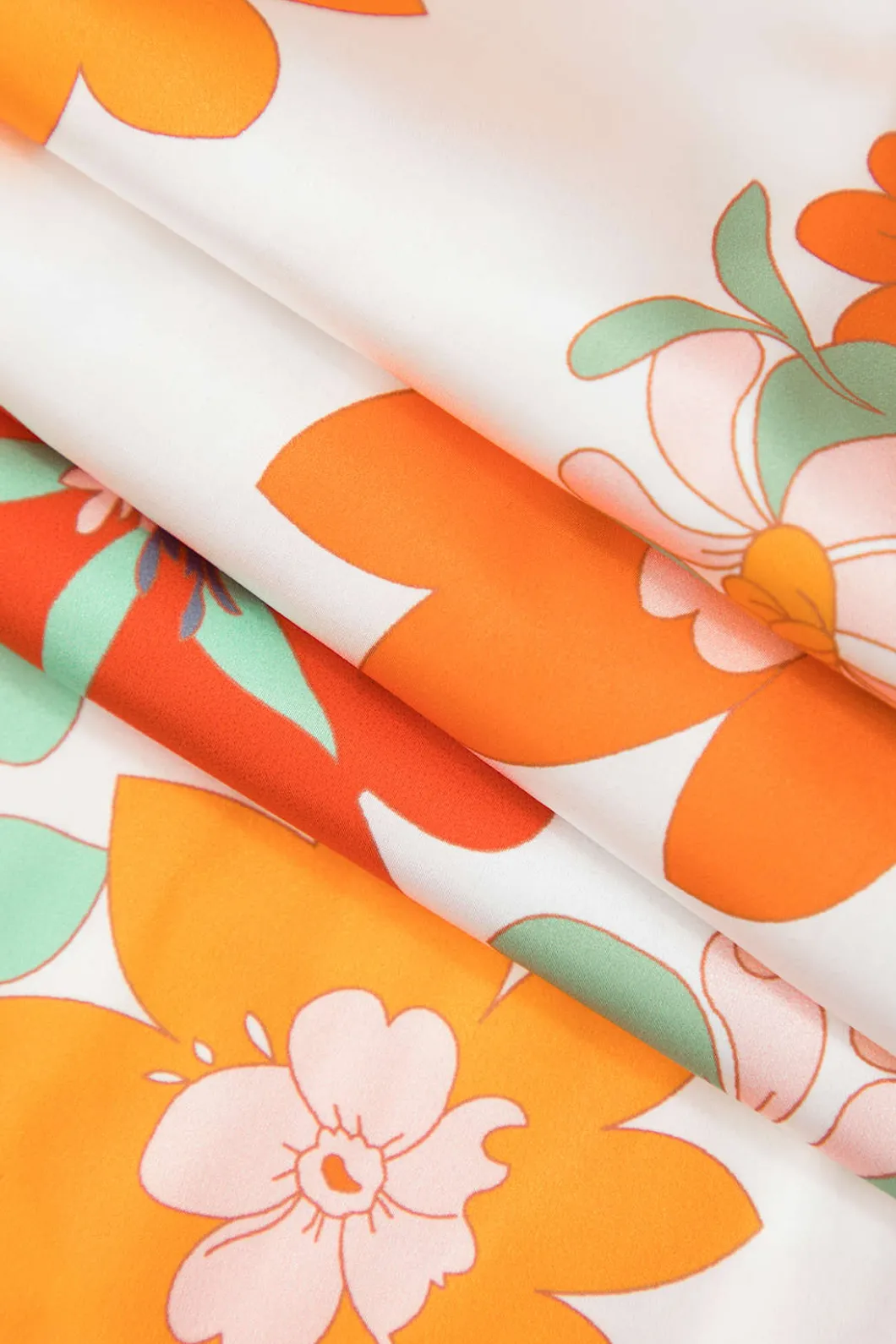 Floral Print Lace Trim V-neck Maxi Dress>MICAS Best