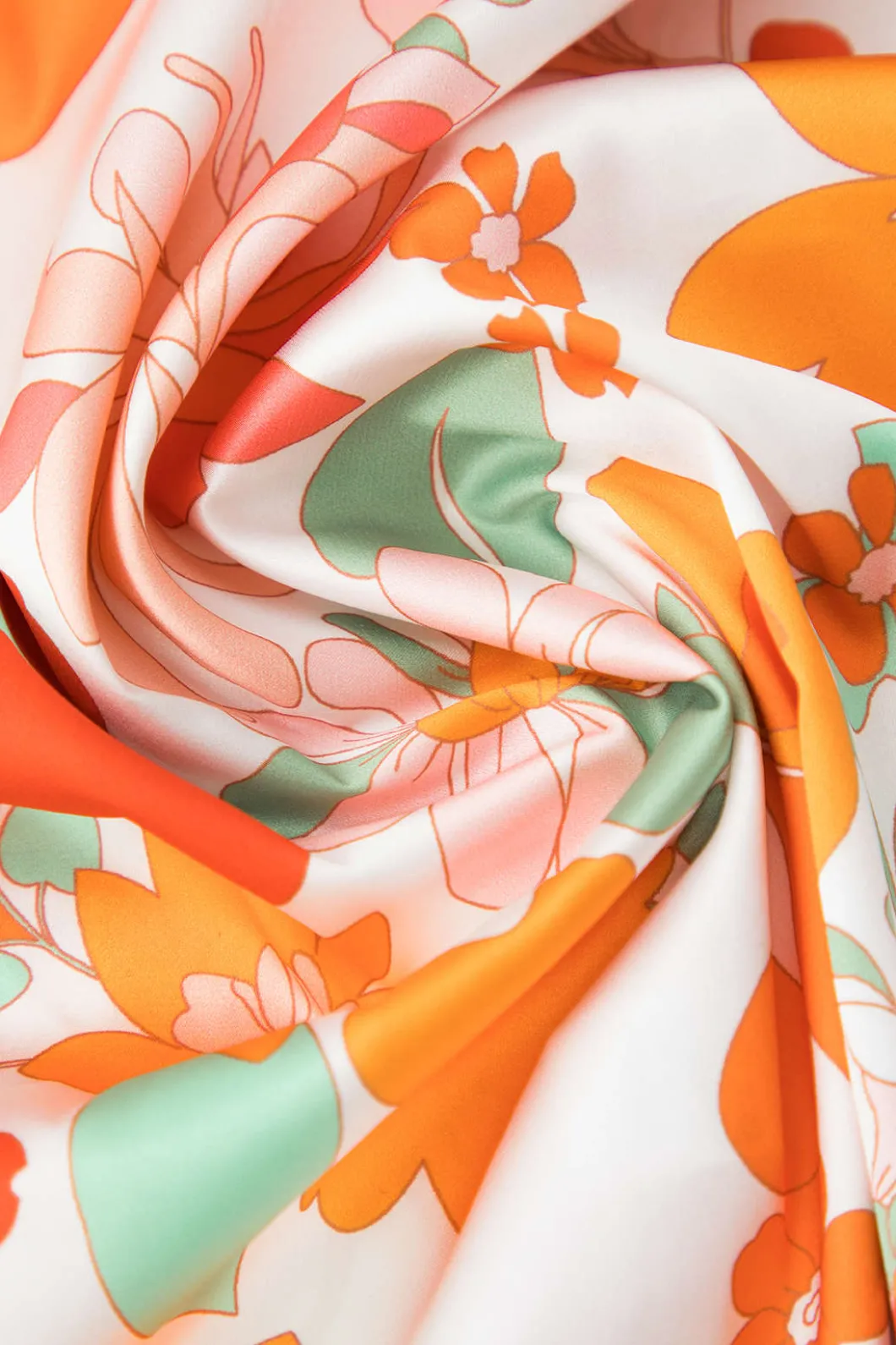 Floral Print Lace Trim V-neck Maxi Dress>MICAS Best