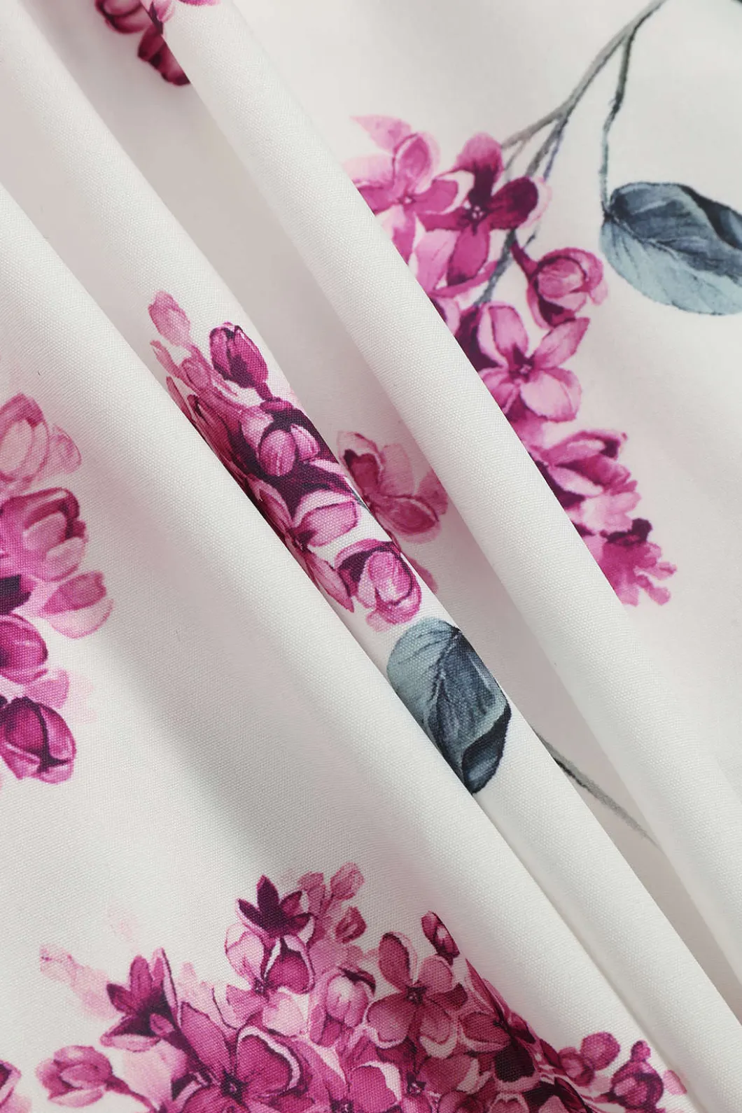 Floral Print Ruffle V-Neck Long Sleeve Mini Dress>MICAS New