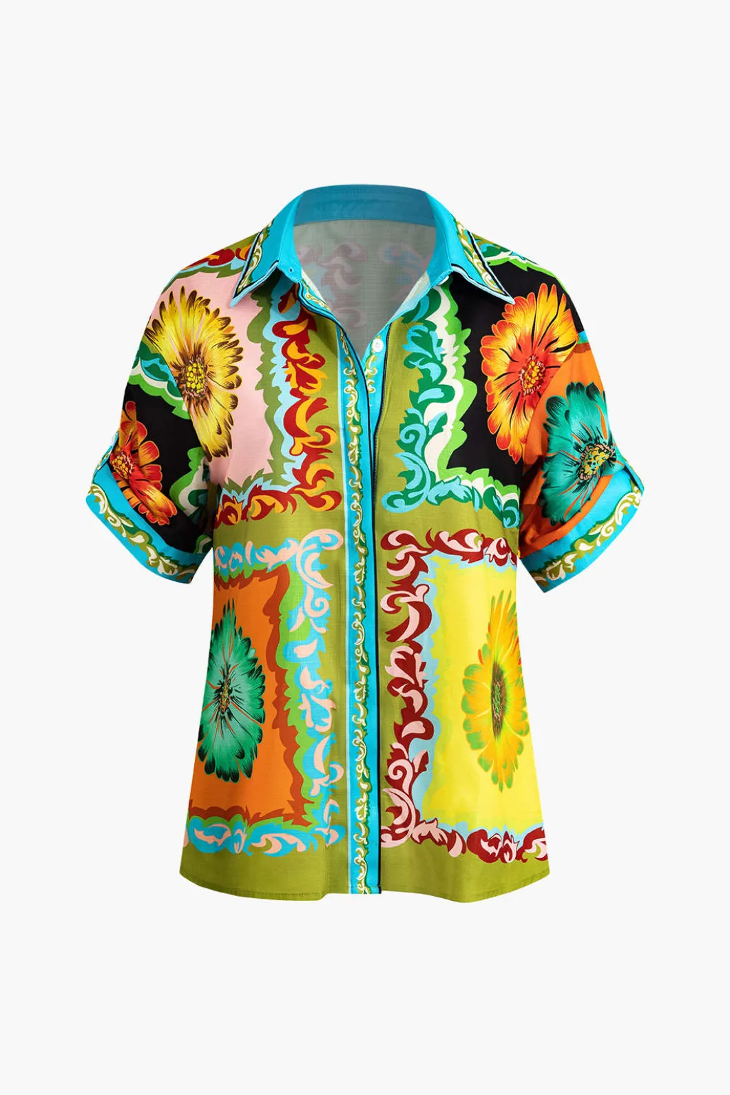 Floral Print Shirt And Shorts Set>MICAS Best