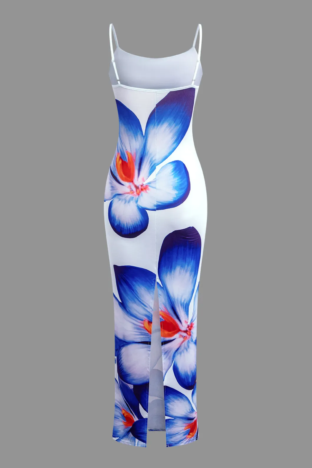 Floral Print Spaghetti Strap Slit Maxi Dress>MICAS Discount