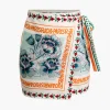 Floral Print Wrap Knot Mini Skirt>MICAS New